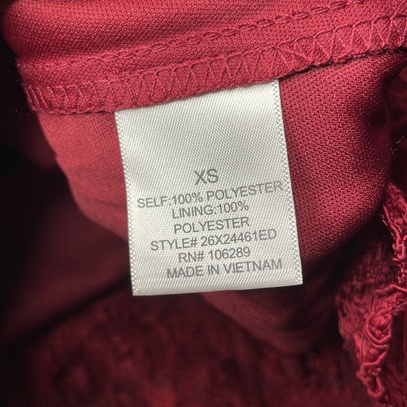 NWT Francesca’s Bea Lace Ladder Trim Mini Dress - XS - Picture 11 of 13